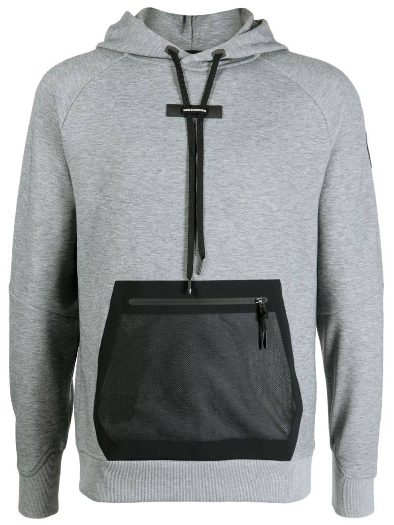 On Running mesh-pocket drawstring hoodie - Grey von On Running