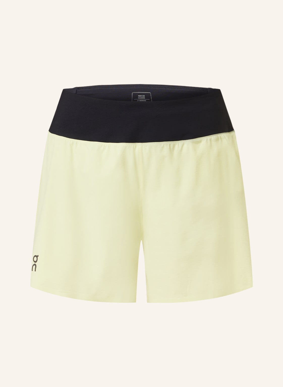 On 2-In-1-Laufshorts gruen von On