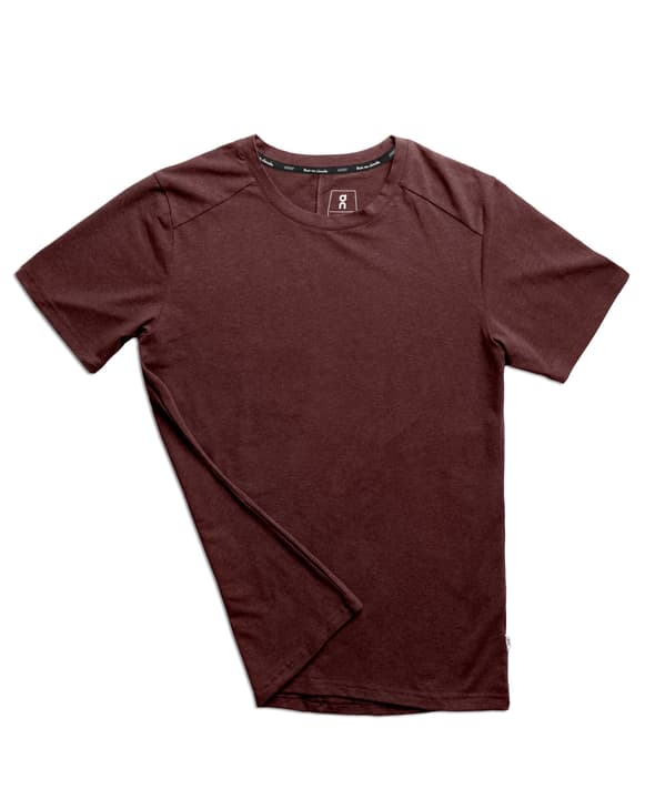 On On-T T-Shirt bordeaux von On