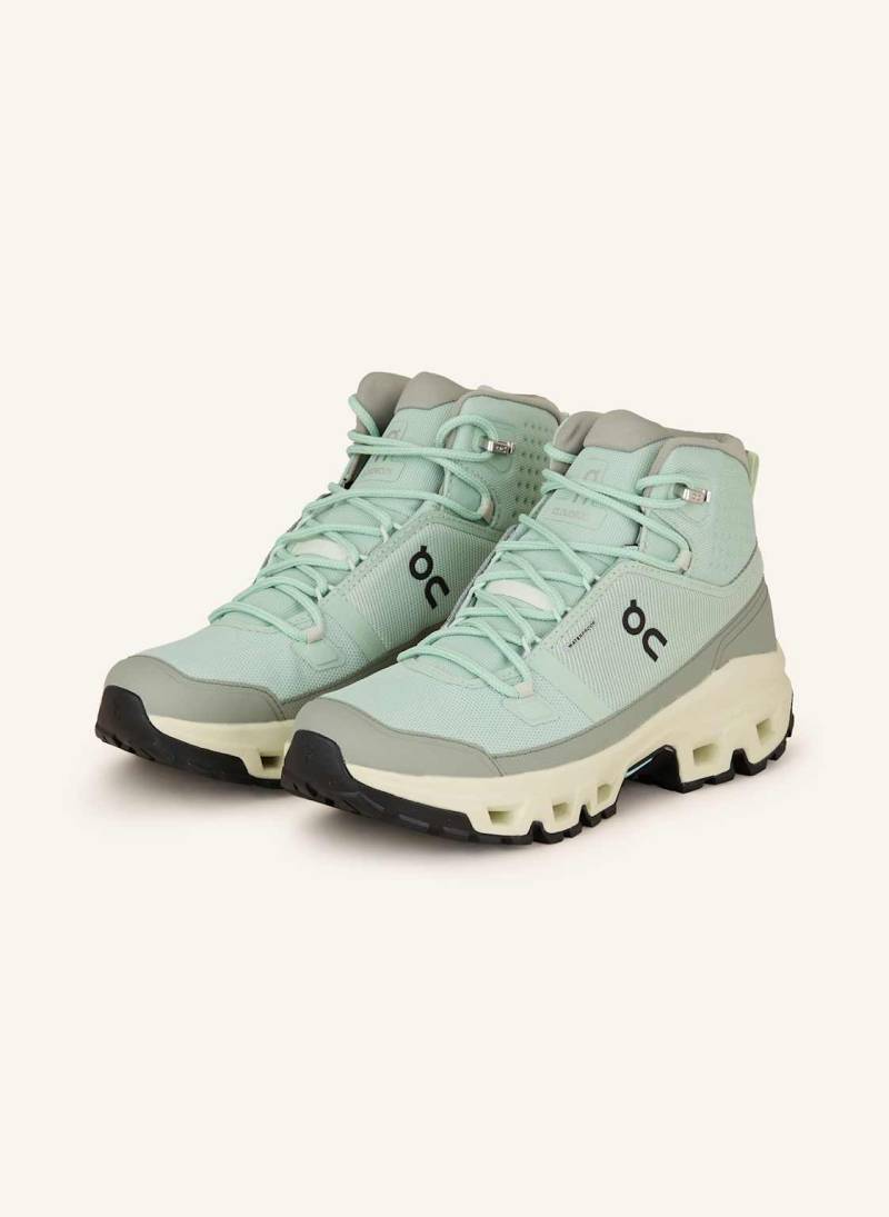 On Wanderschuhe Cloudrock Mid Wp gruen von On