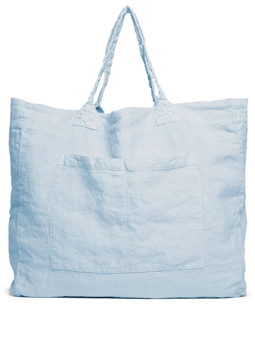 Once Milano Weekend linen tote bag - Blue von Once Milano