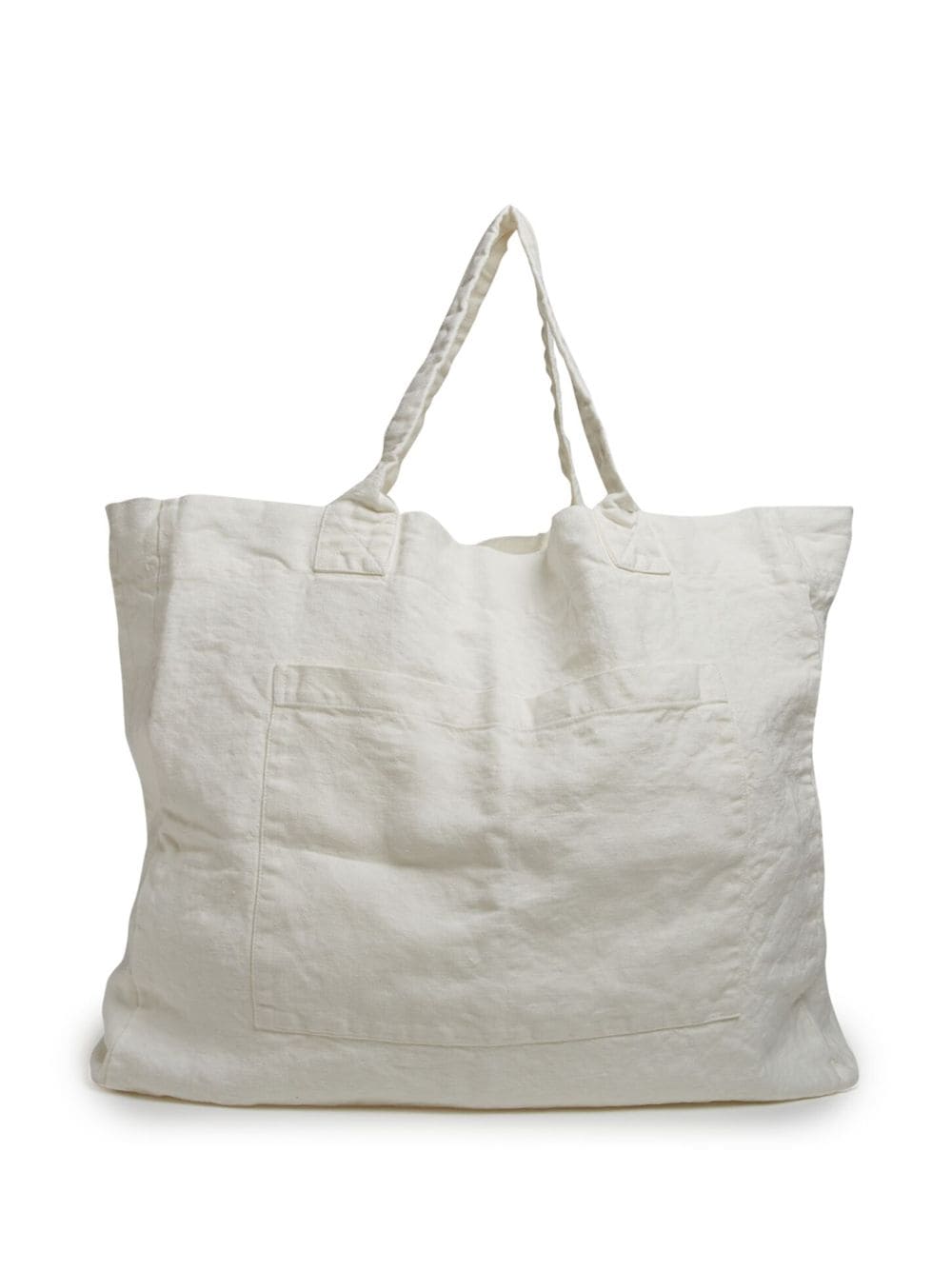 Once Milano Weekend linen tote bag - White von Once Milano