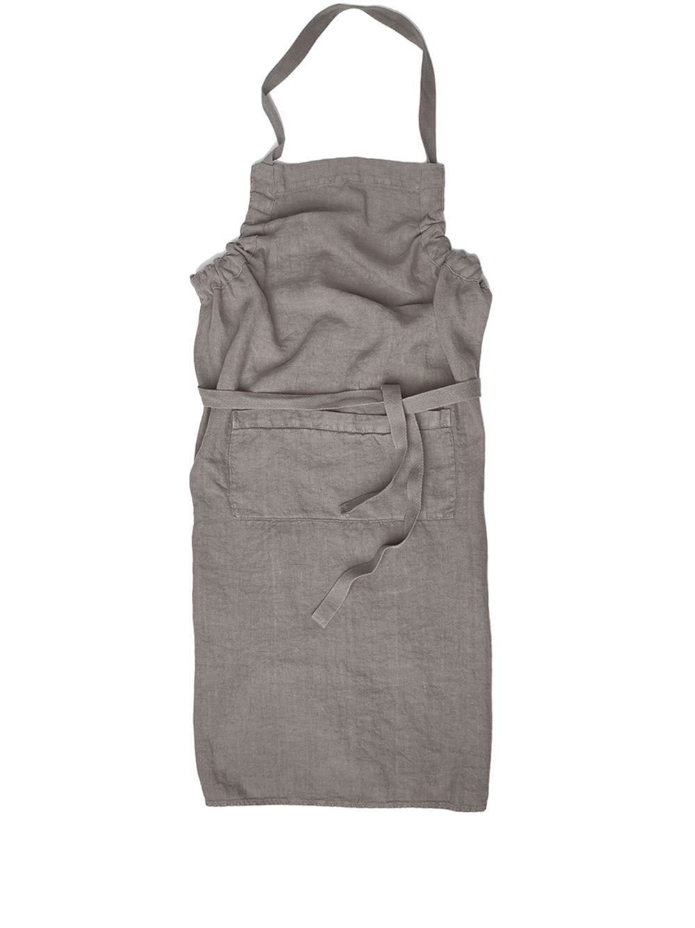 Once Milano halterneck linen apron - Grey von Once Milano