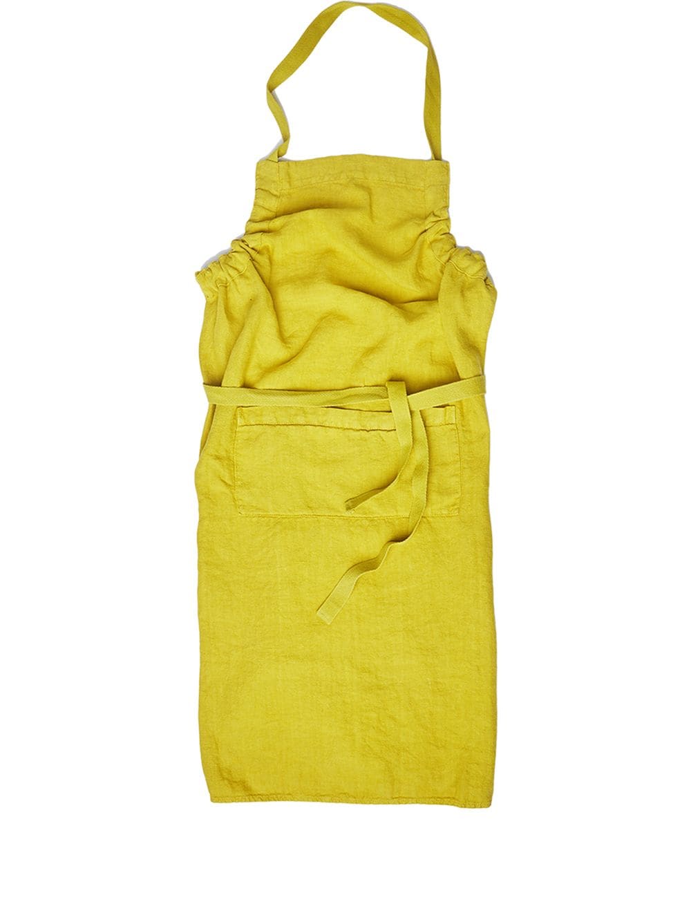 Once Milano halterneck linen apron - Yellow von Once Milano