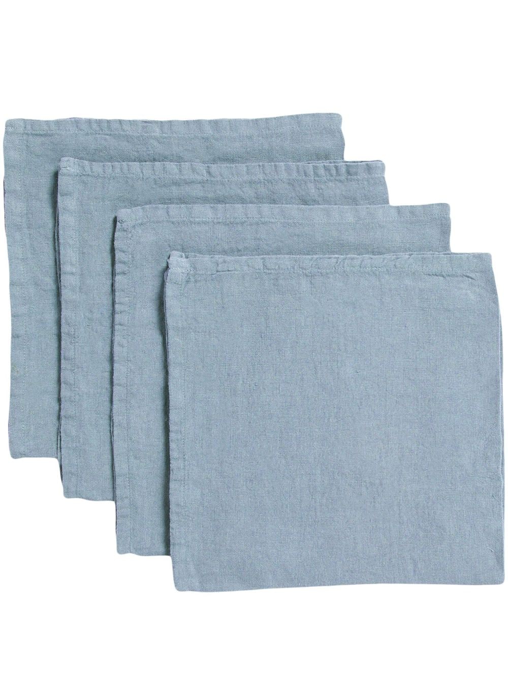 Once Milano pack-of-four linen napkins - Blue von Once Milano
