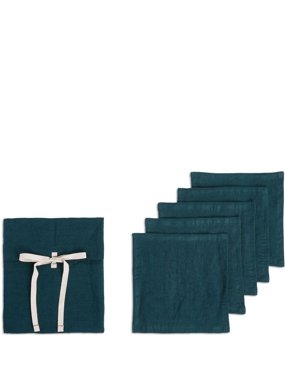 Once Milano set of five cocktail napkins - Blue von Once Milano