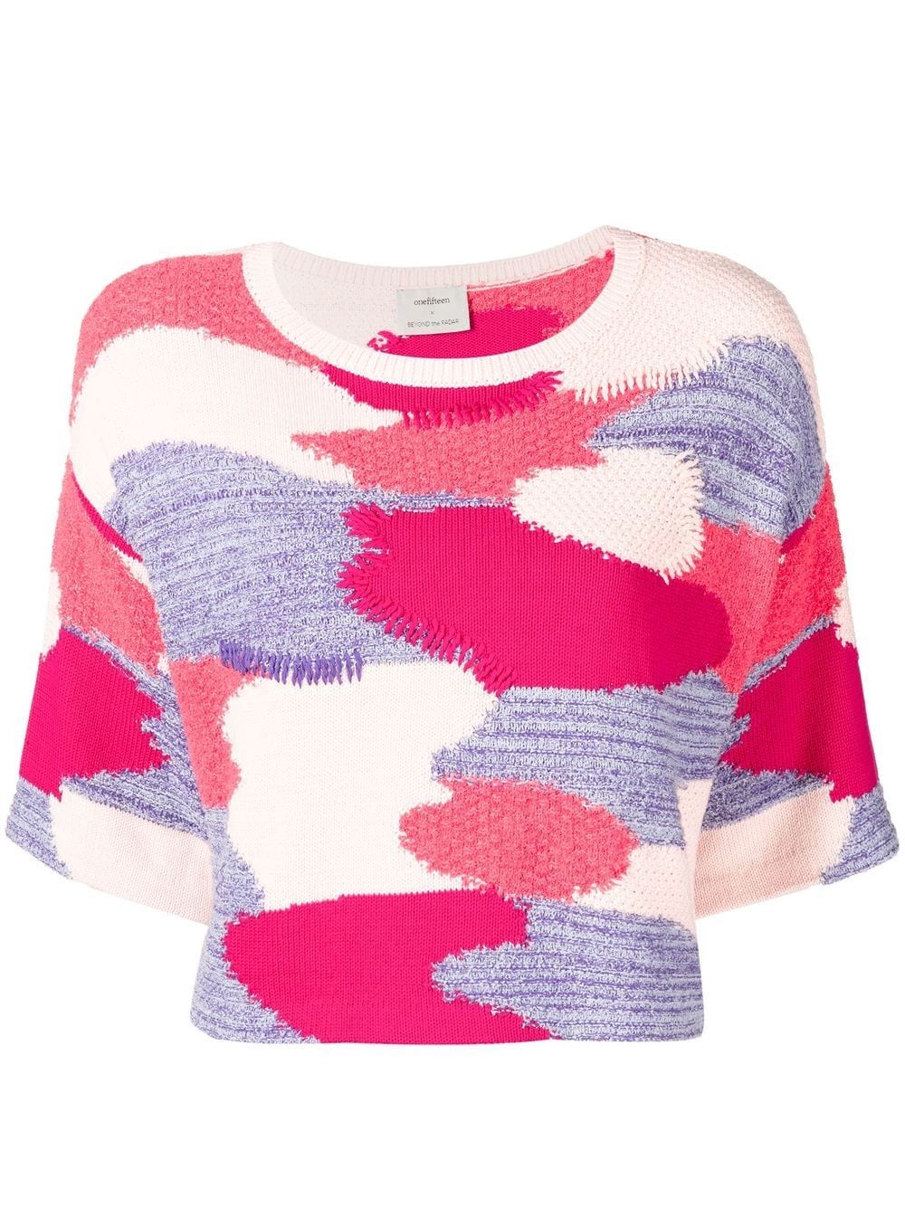 Onefifteen patchwork knit top - Multicolour von Onefifteen