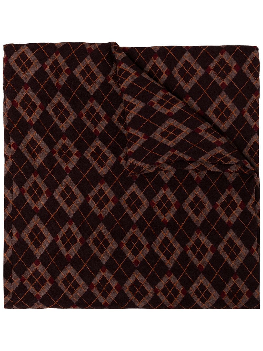 Onefifteen x ANOWHEREMAN argyle-print scarf - Red von Onefifteen