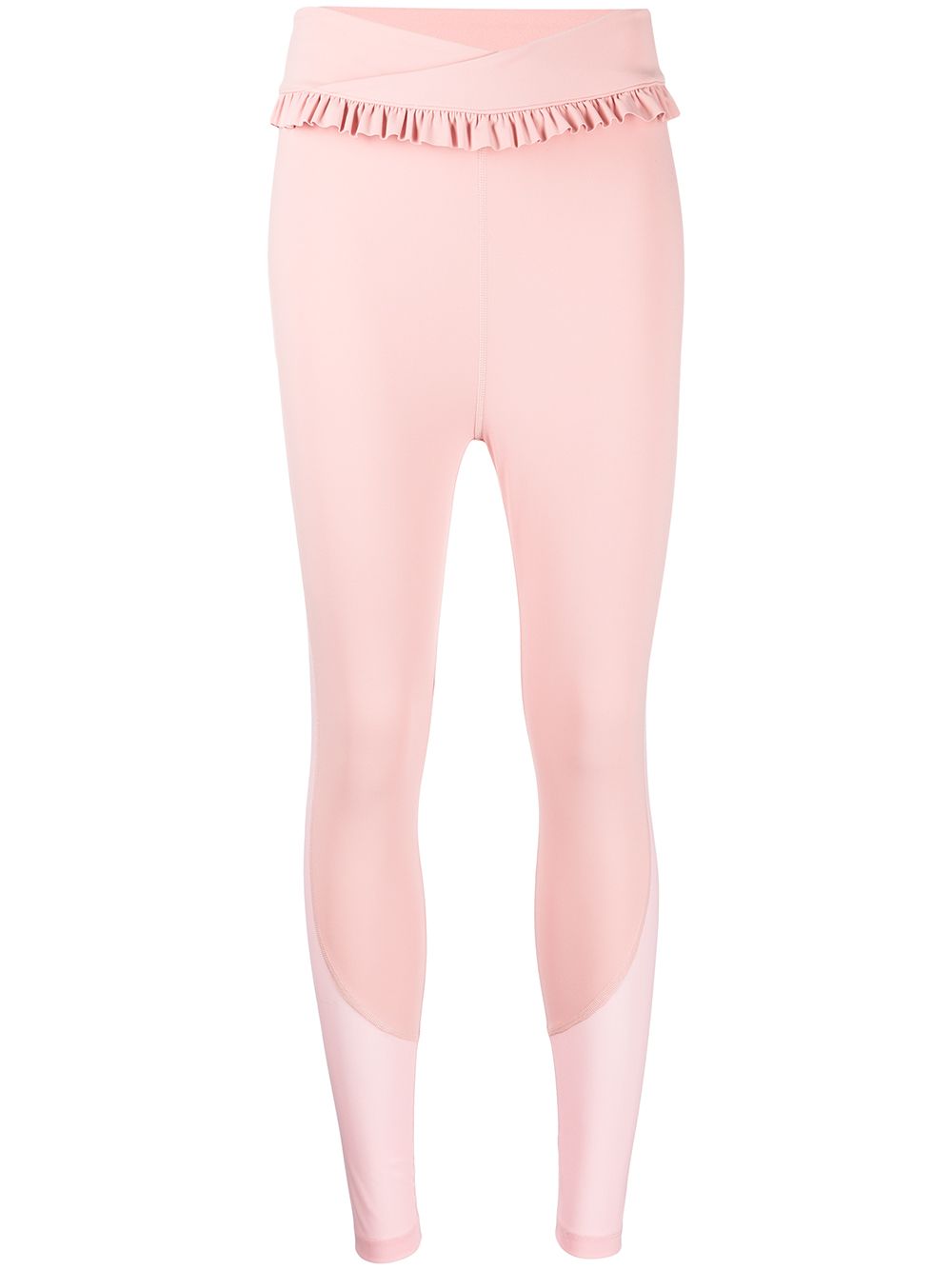 Onefifteen x BEYOND the RADAR ruffle-trim sports leggings - Pink von Onefifteen