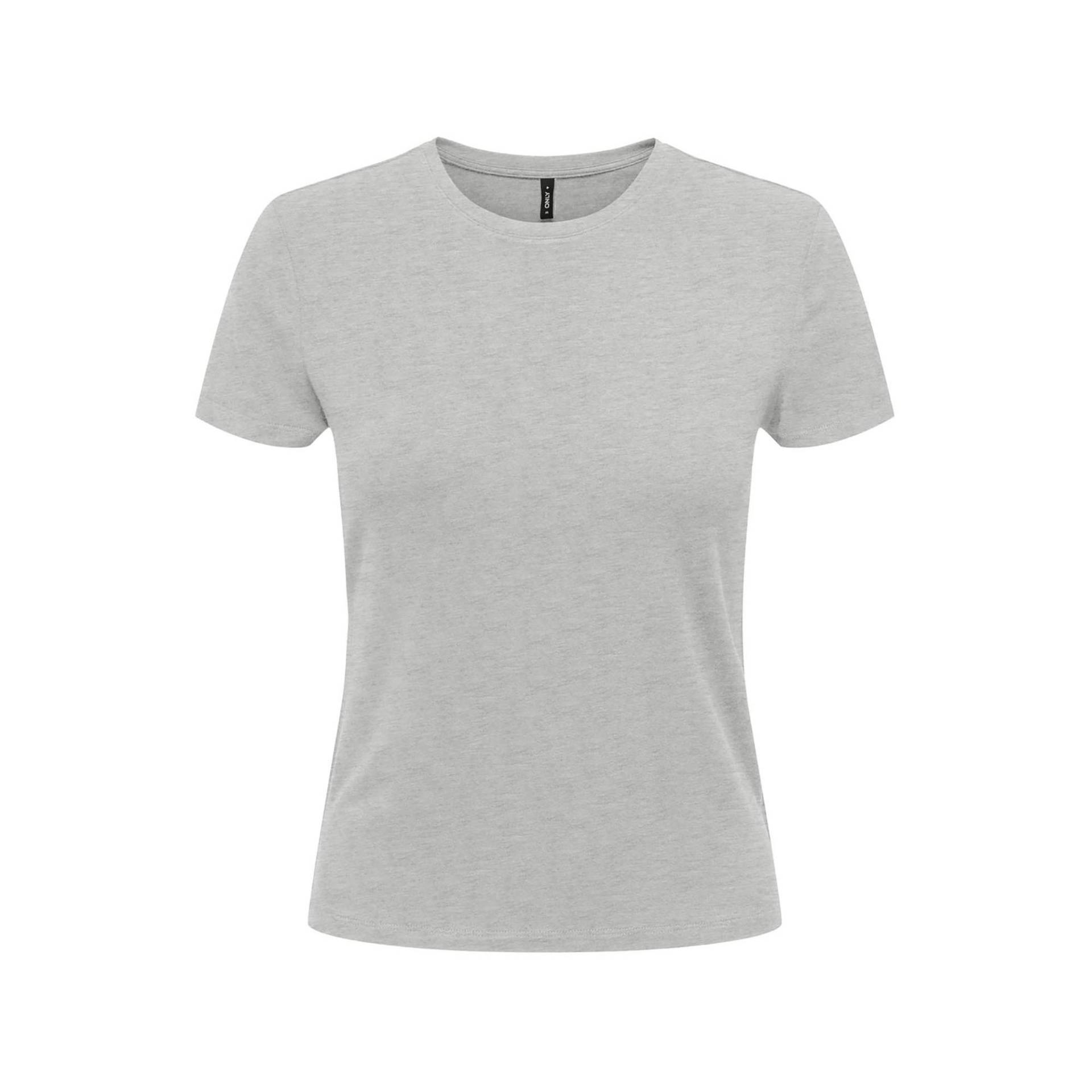 T-shirt, Rundhals Damen Grau Melange M von Only Lingerie