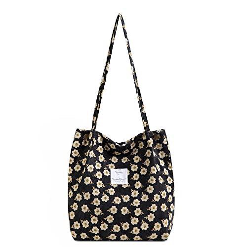 Bag Aesthetic - Umhängetasche, Cordtasche Schultertasche Stofftasche Shopper Henkeltasche Für Alltag, Büro, Klassenfahrt Und Shopping Damen Multicolor ONE SIZE von Only-bags.store