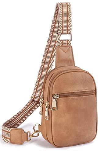 Bauchtasche Brusttasche, Umhängetasche Kunstleder Umhängetasche Kleine Umhängetasche Damen Braun von Only-bags.store