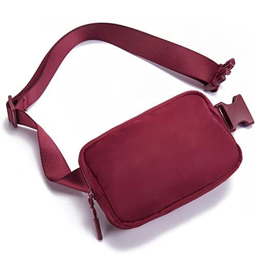 Bauchtasche Gürteltasche, Sport Mode Taille Taschen Brust Tasche Umhängetasche Crossbody Tasche Mit Damen Rot von Only-bags.store