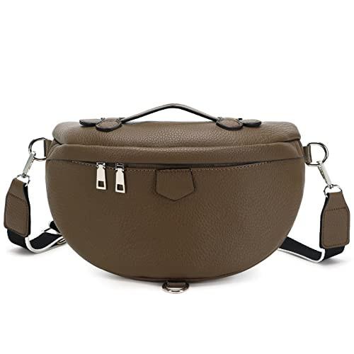 Bauchtasche Stylisch Brusttasche Crossbody Bag Breiter Herren Braun von Only-bags.store