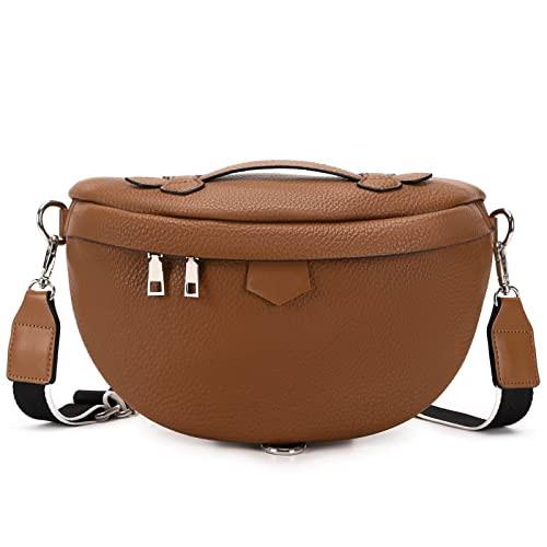 Bauchtasche Stylisch Brusttasche Crossbody Bag Herren Braun von Only-bags.store