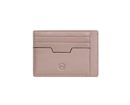 Echtleder Rfid Kartenetui Aus Nappa-leder - 9 Fächer - Querformat Kreditkartenetui Damen Dusty Rose ONE SIZE von Only-bags.store