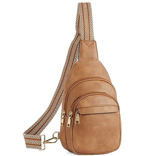 Gürteltasche, Umhängetasche, Brusttasche, Leder-umhängetasche, Kleine Umhängetasche, Mehrzweck-tagesrucksack Herren Braun von Only-bags.store