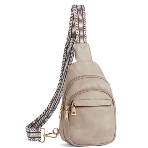 Gürteltasche, Umhängetasche, Brusttasche, Leder-umhängetasche, Kleine Umhängetasche, Mehrzweck-tagesrucksack Herren Grau von Only-bags.store