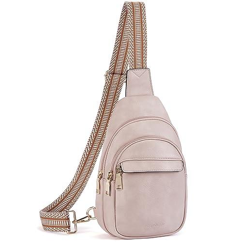 Gürteltasche, Umhängetasche, Brusttasche, Leder-umhängetasche, Kleine Umhängetasche, Mehrzweck-tagesrucksack Herren Pink von Only-bags.store