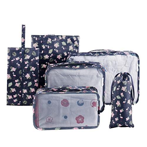 Kleidersack-set, 6-teilige Koffertasche, Ultraleichtes Koffer-organizer-set Für Reisen, Duffle, Handgepäck Und Rucksäcke Blau Unisex Multicolor ONE SIZE von Only-bags.store