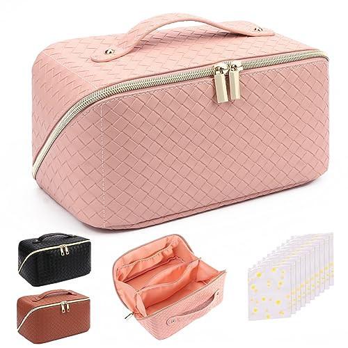 Kosmetiktasche Reisetasche Kulturtasche : Pu Leder Make Up Unisex Pink ONE SIZE von Only-bags.store