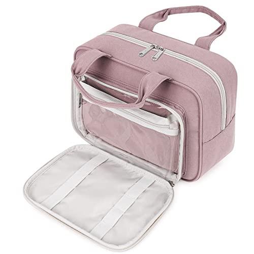 Kulturtasche Gross & Kosmetiktasche Groß, Make Up Tasche Für & Volle Größe Kulturbeutel Herren Pink von Only-bags.store