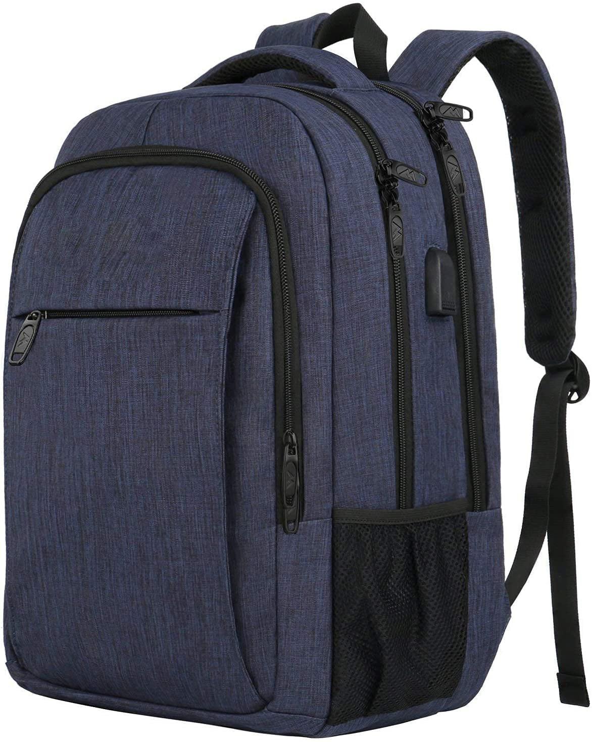 Laptop-rucksack Zoll Schulrucksack Teenager Wasserdichte Schultasche Anti-diebstahl Mit Unisex Blau ONE SIZE von Only-bags.store