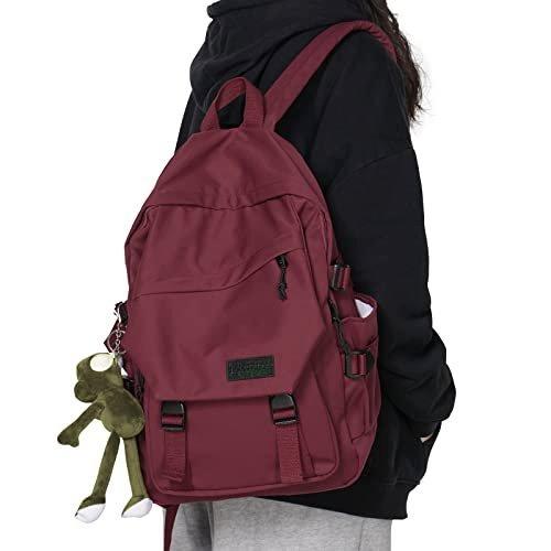 Leichtgewichtige Schultasche Beiläufiger Tagesrucksack College-laptop-rucksack Wasserdichter Herren Rot ONE SIZE von Only-bags.store