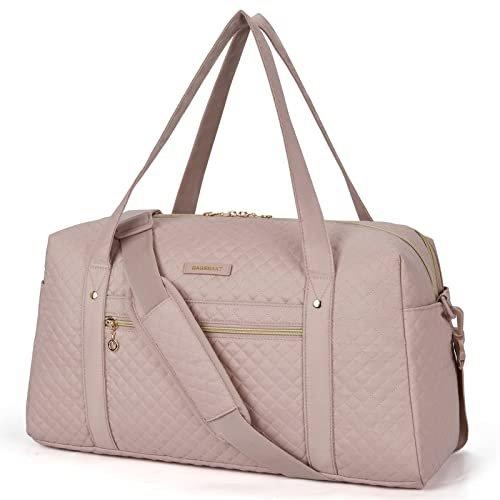 Reisetasche Handgepäck, Weekender Overnight Bag Große Tragetasche Mit Schuhtasche, Laptop-fach, Unisex Pink ONE SIZE von Only-bags.store