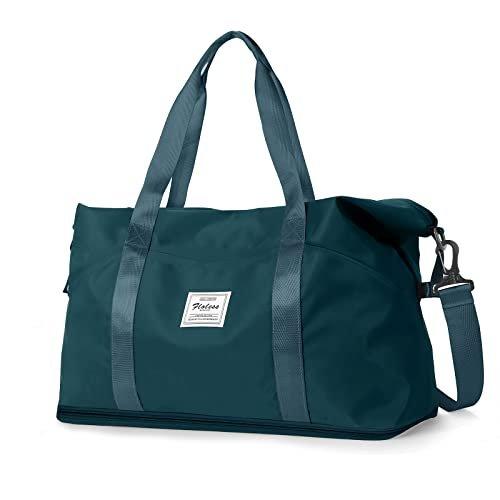 Reisetasche Sporttasche 40x20x25 Ryanair Handgepäck Tasche Weekender Bag Schwimmtasche Wasserdicht Damen Rasengrün ONE SIZE von Only-bags.store