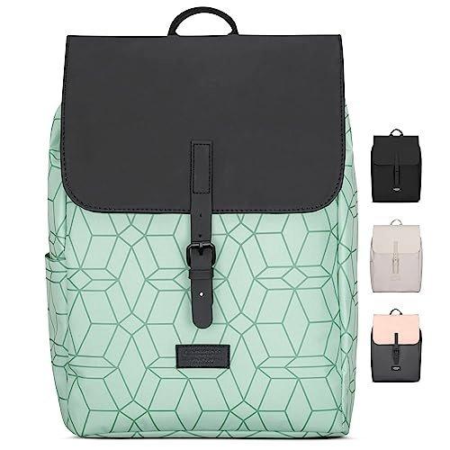 Rucksack Small Mint Pattern - Ida - Kleiner Rucksack Für Freizeit, Uni Oder City - Mit Laptopfach Herren Multicolor ONE SIZE von Only-bags.store