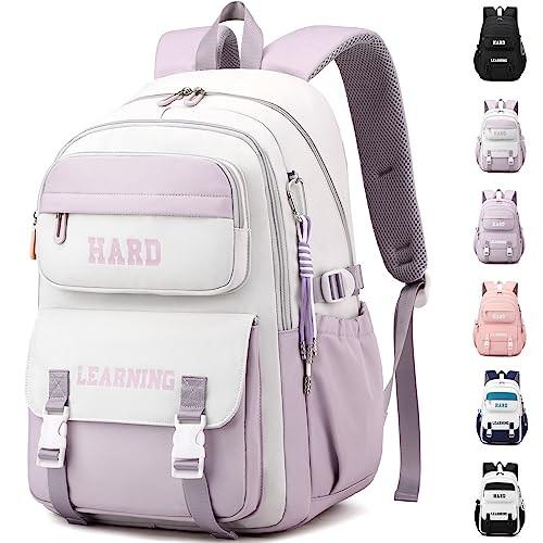 Schultasche Sekundarschule Daypack, Laptop-rucksack, Wasserfester Rucksack Für Teenager Unisex Beige ONE SIZE von Only-bags.store