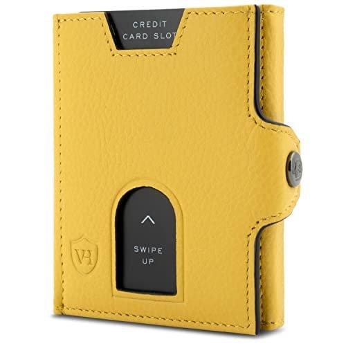 Slim Wallet Mit Rfid Schutz Herren Gelb Bedruckt ONE SIZE von Only-bags.store