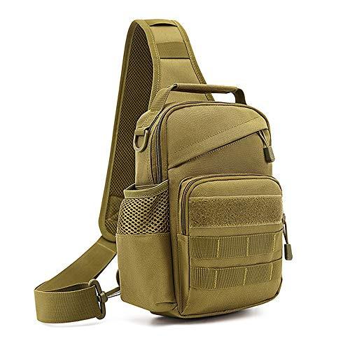 Tactical Chest Bag Militärische Umhängetasche Tactical Chest Sling Pack Crossbody Bag Herren Beige von Only-bags.store