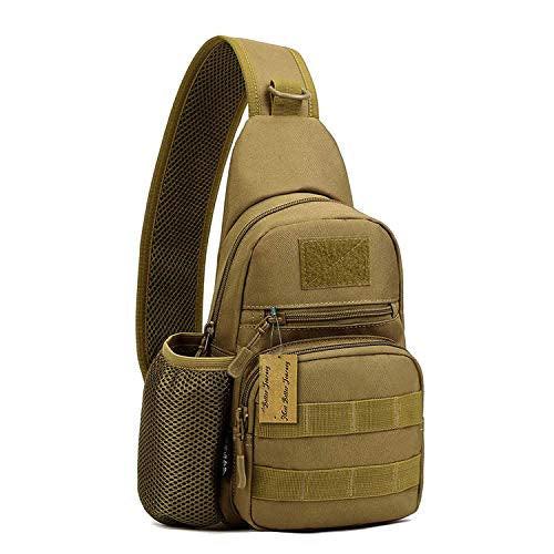 Tactical Chest Bag Militärische Umhängetasche Tactical Chest Sling Pack Crossbody Bag Herren Braun von Only-bags.store