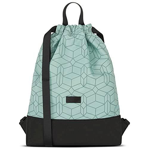 Turnbeutel Mint - No 7 - Rucksack Für Sport Und Festival - Beutel Rucksack Klein Mit Innentasche - Herren Mint ONE SIZE von Only-bags.store