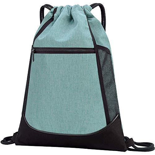 Turnbeutel Wasserdichte Sporttasche Innentasche Außentasche Turnbeutel Verstellbarer Kordelzug-rucksack Tasche Unisex Blau ONE SIZE von Only-bags.store