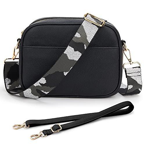 Umhängetasche, Stilvolle Vegan Leder Breiten Riemen Crossbody Umhängetasche Mit 2 Verstellbaren Herren Multicolor von Only-bags.store