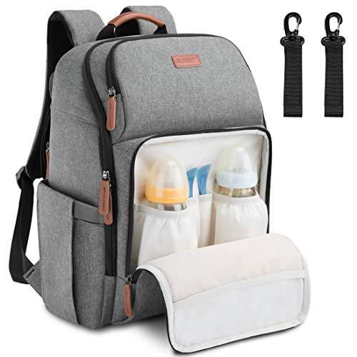 Wickeltasche Multifunktional Große Kapazität Baby Tasche Travel Backpack Damen Grau ONE SIZE von Only-bags.store