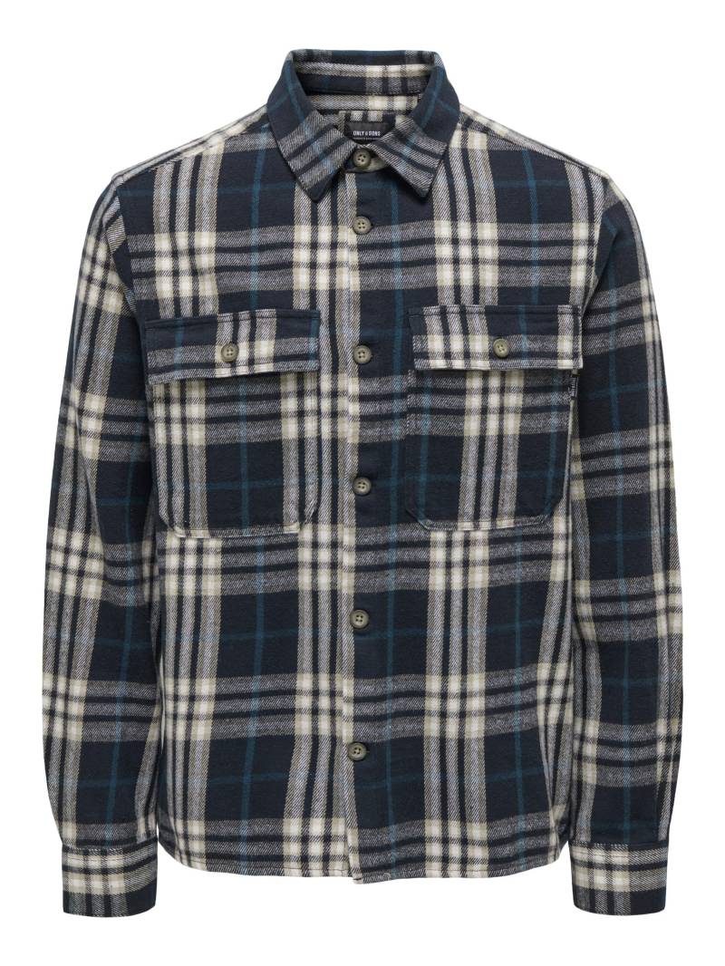 ONLY & SONS Flanellhemd »ONSSCOTT LS CHECK FLANNEL OVERSHIRT 5629« von Only & Sons