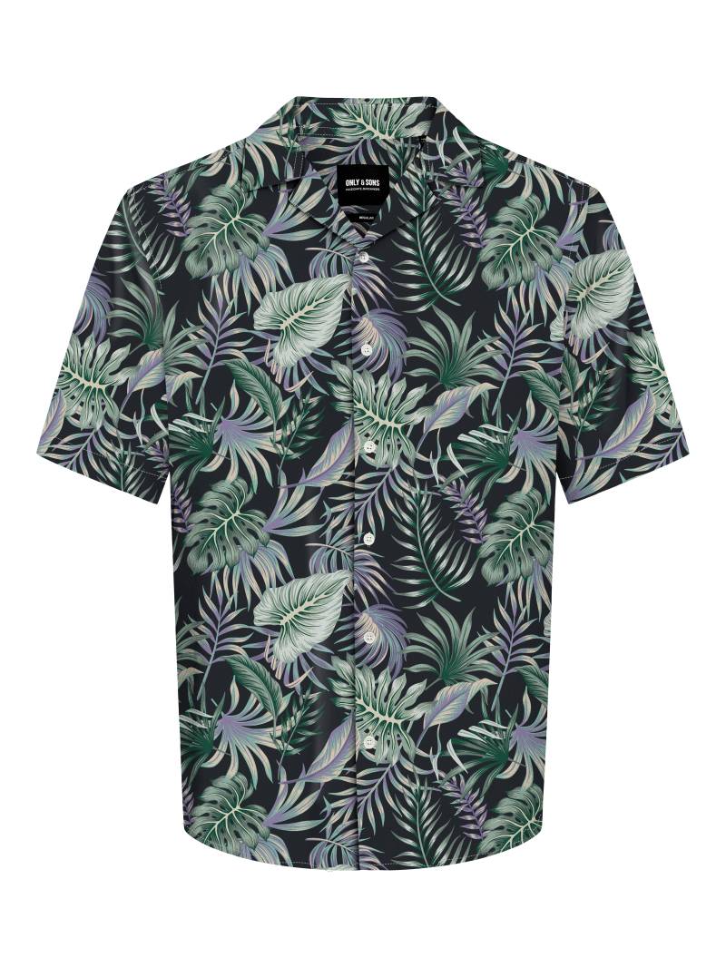 ONLY & SONS Hawaiihemd »ONSWAYNE LIFE AOP SS VISCOSE SHIRT NOOS« von Only & Sons