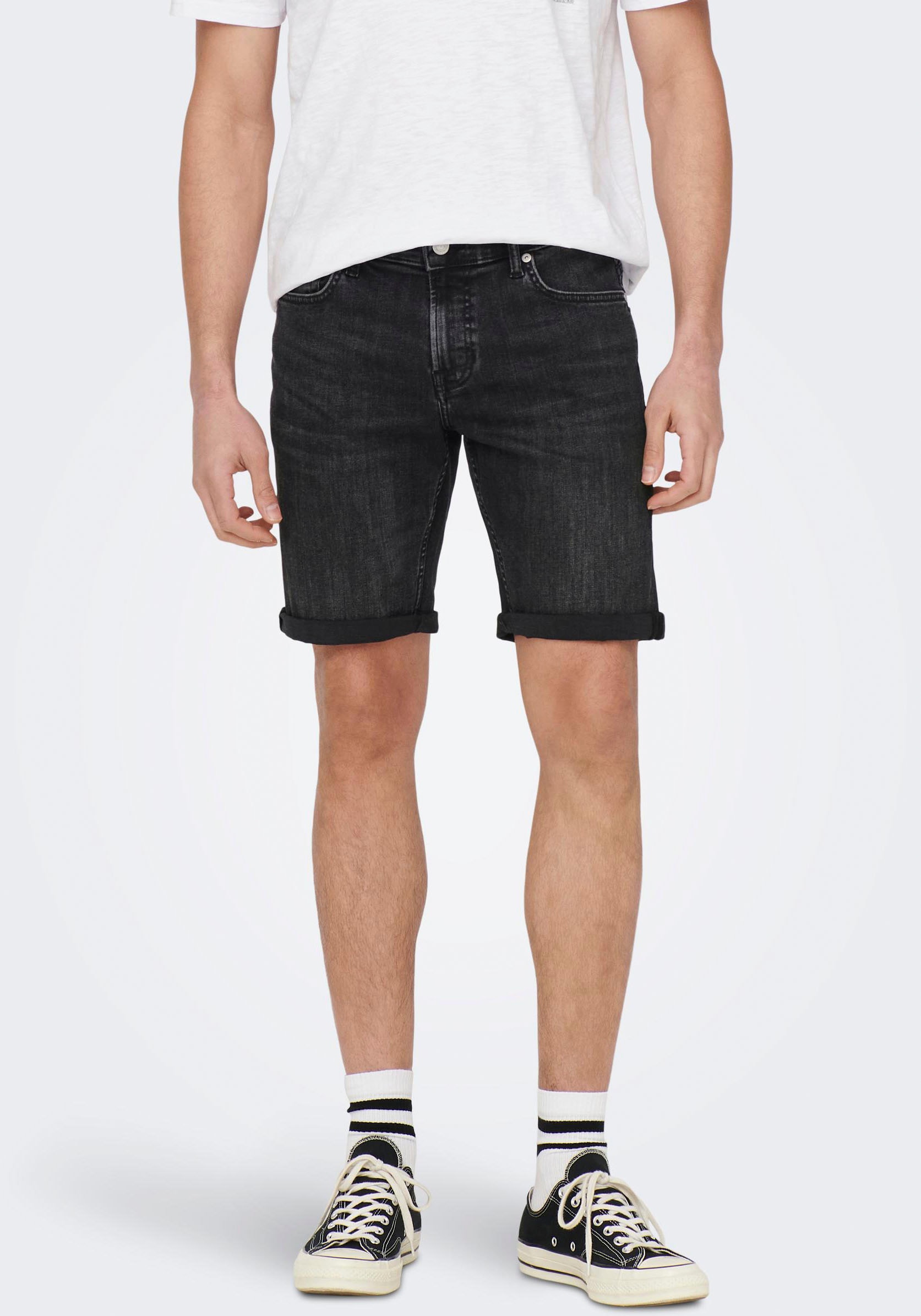 ONLY & SONS Jeansshorts »ONSPLY LIGHT BLUE 5189 SHORTS DNM NOOS« von Only & Sons