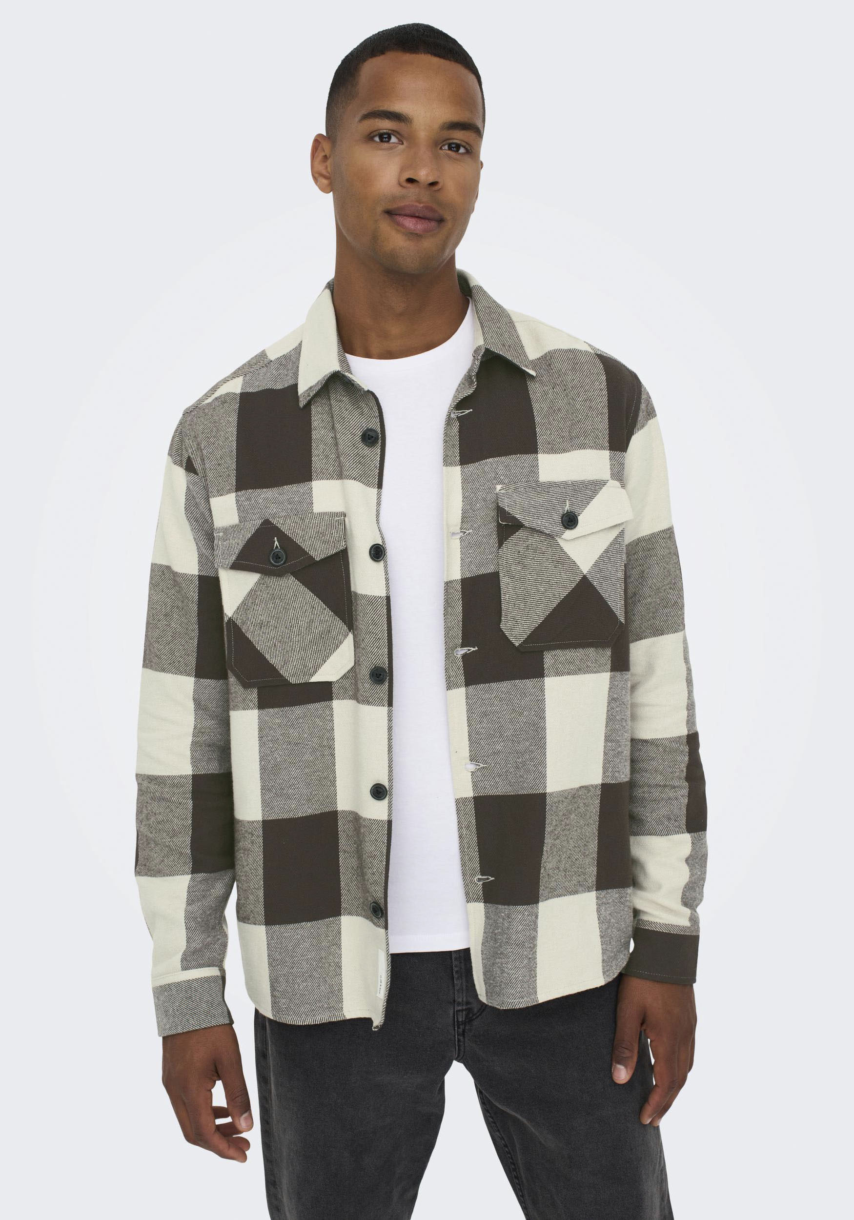 ONLY & SONS Karohemd »MILO LIFE CHECK OVERSHIRT« von Only & Sons