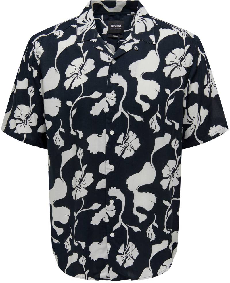 ONLY & SONS Kurzarmhemd »ONSDASH LIFE REG VISC AOP SS SHIRT NOOS« von Only & Sons