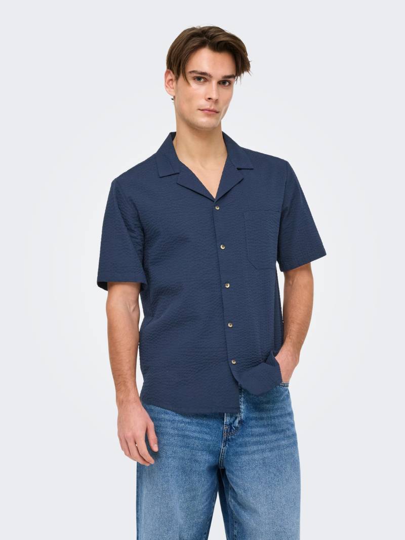 ONLY & SONS Kurzarmhemd »ONSEYE RESORT SEERS 0009 SHIRT NOOS« von Only & Sons