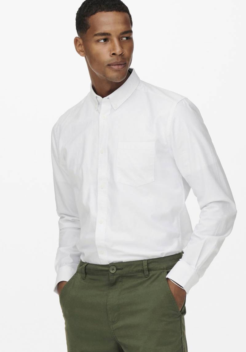 ONLY & SONS Langarmhemd »NEIL LIFE ORGANIC OXFORD SHIRT« von Only & Sons
