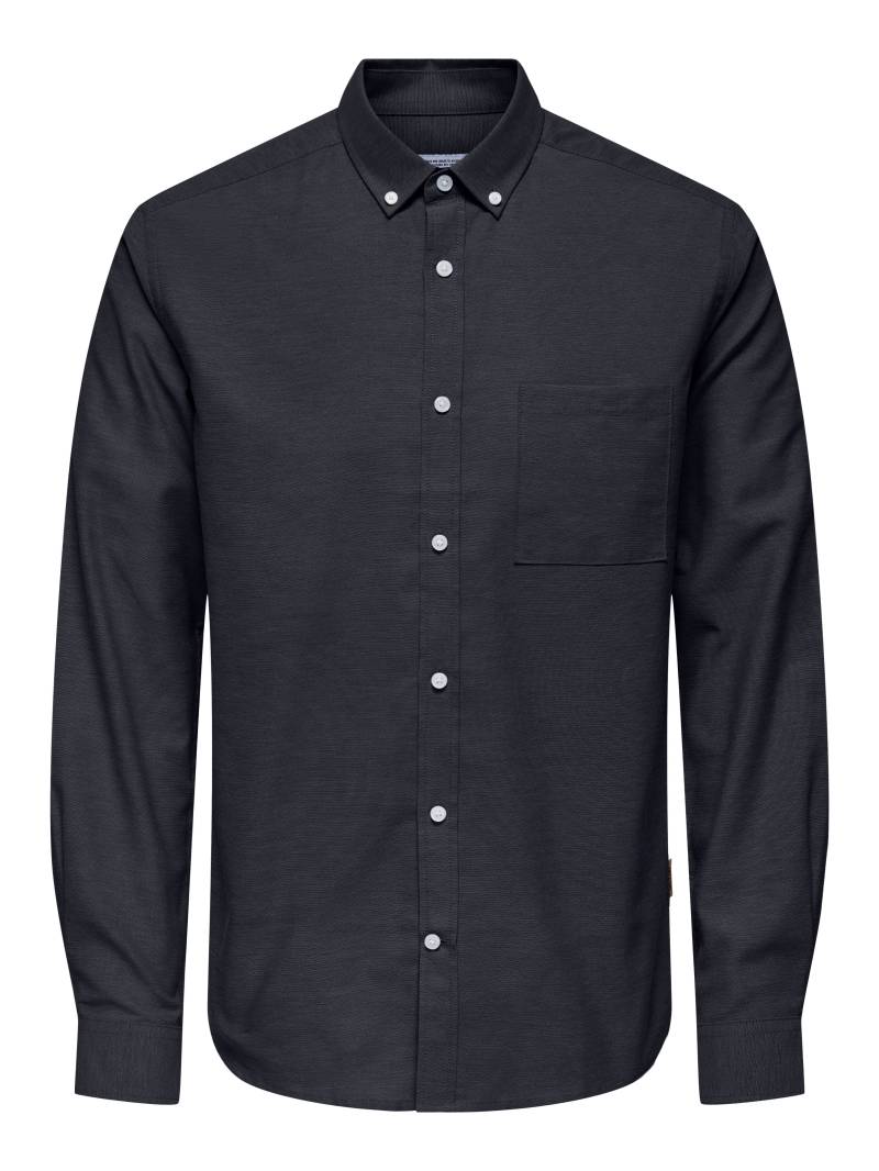 ONLY & SONS Langarmhemd »ONSALVARES SLIM LS OXFORD SHIRT OTL« von Only & Sons