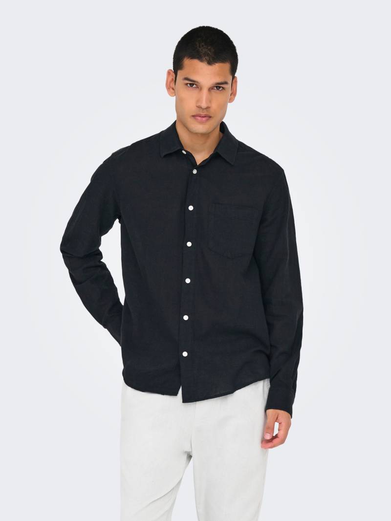ONLY & SONS Langarmhemd »ONSCAIDEN LIFE REG LS 1 PKT SHIRT NOOS« von Only & Sons