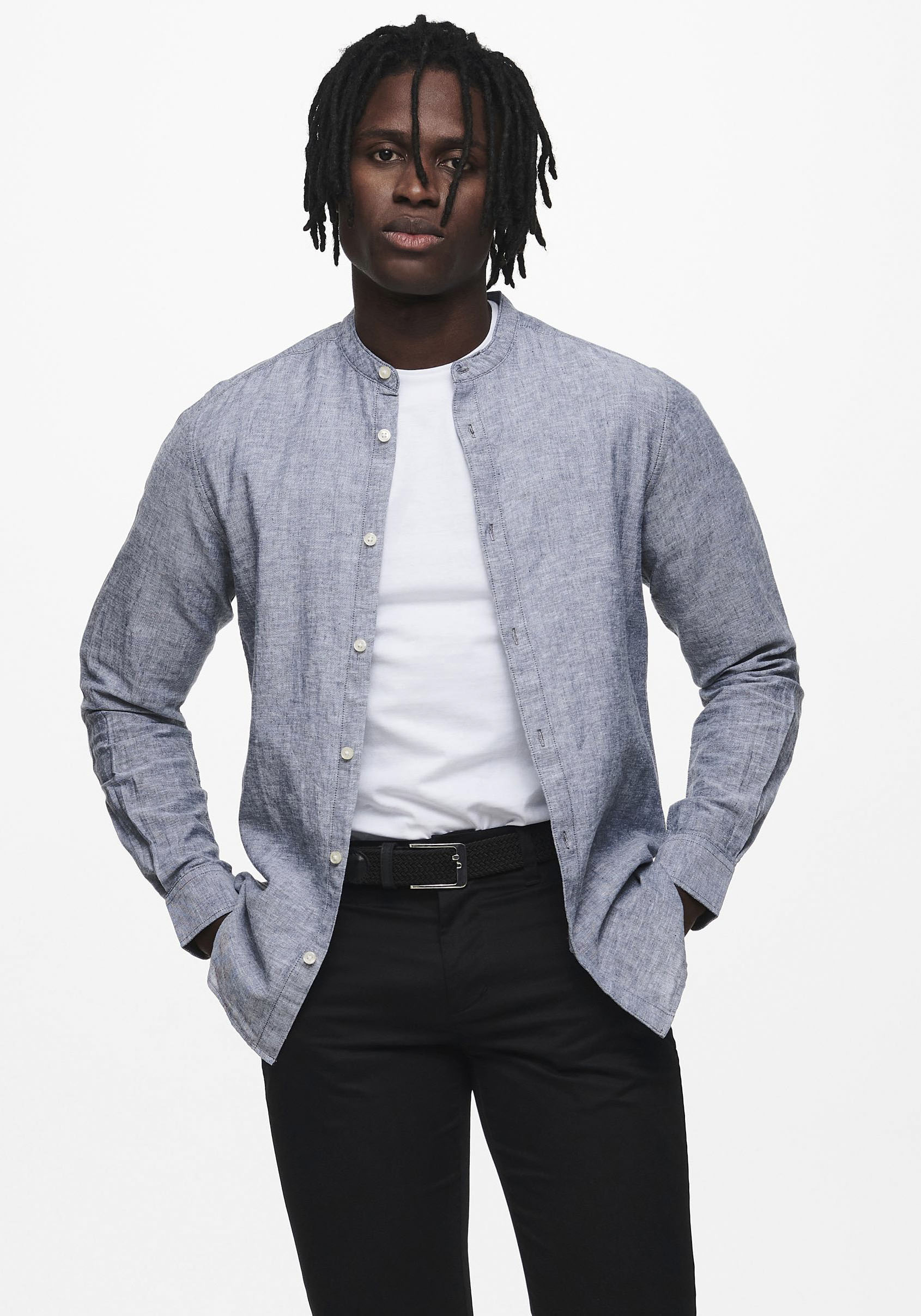 ONLY & SONS Langarmhemd »ONSCAIDEN LS SOLID LINEN MAO SHIRT NOOS« ONLY & SONS Langarmhemd »ONSCAIDEN LS SOLID LINEN MAO SHIRT NOOS« von Only & Sons