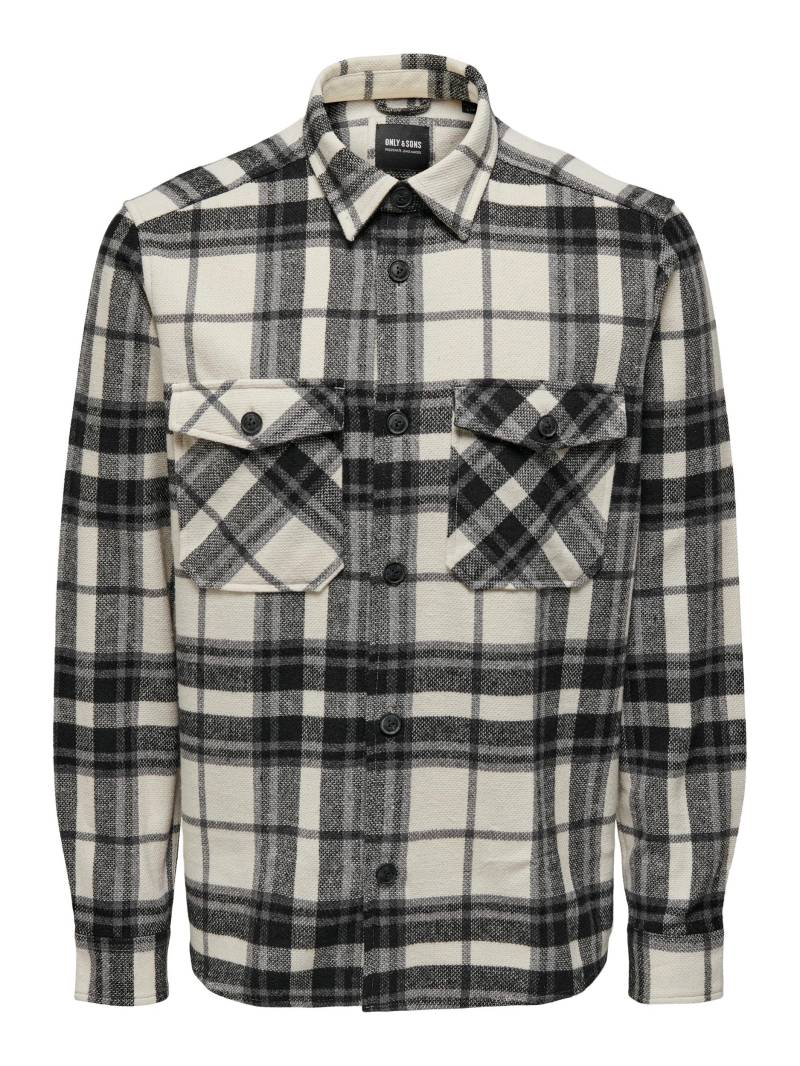 ONLY & SONS Langarmhemd »ONSMILO LIFE OVR CHECK LS SHIRT NOOS« von Only & Sons